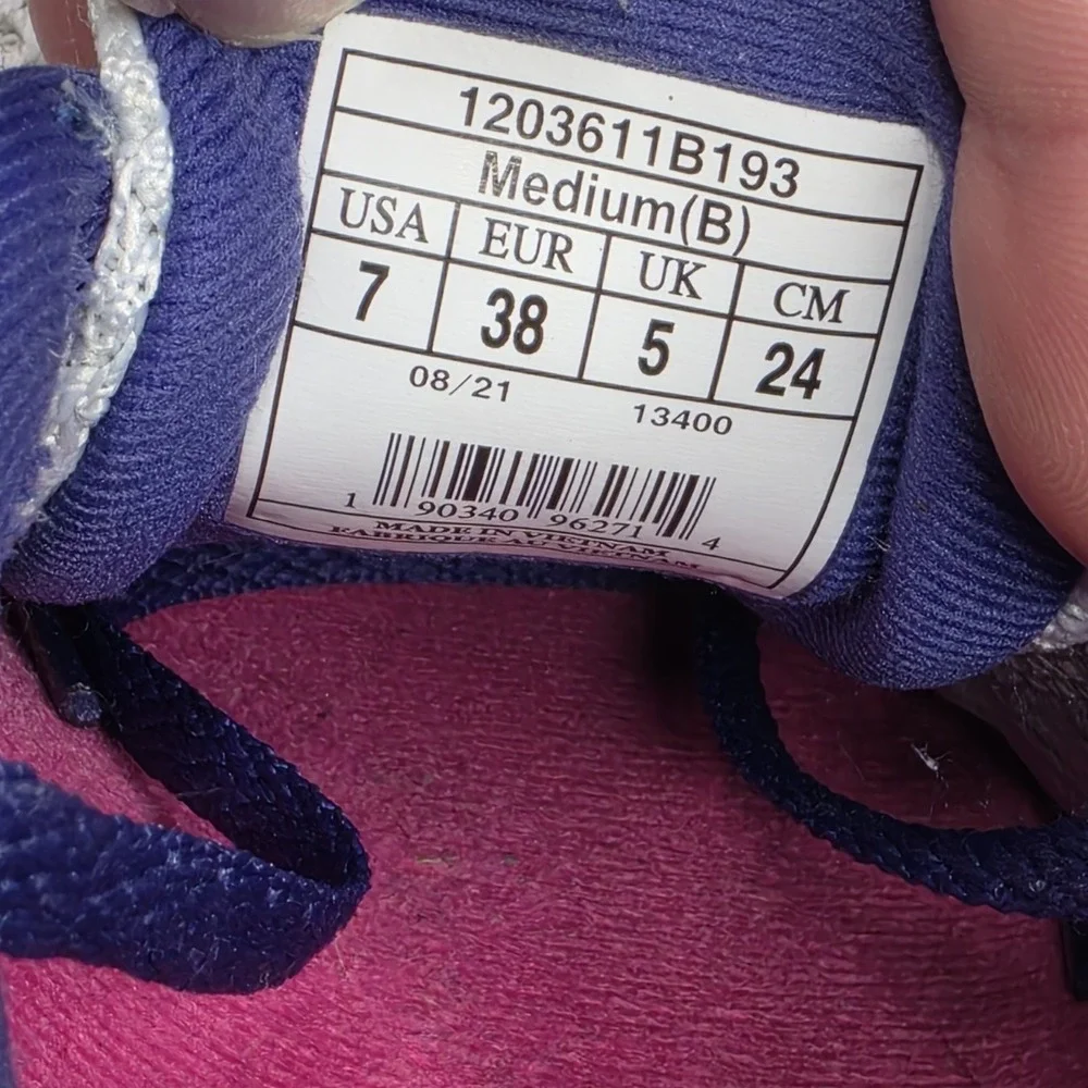 Brooks Revel Womens Tennis Shoes Sneakers Size 7 Off White Pink Purple